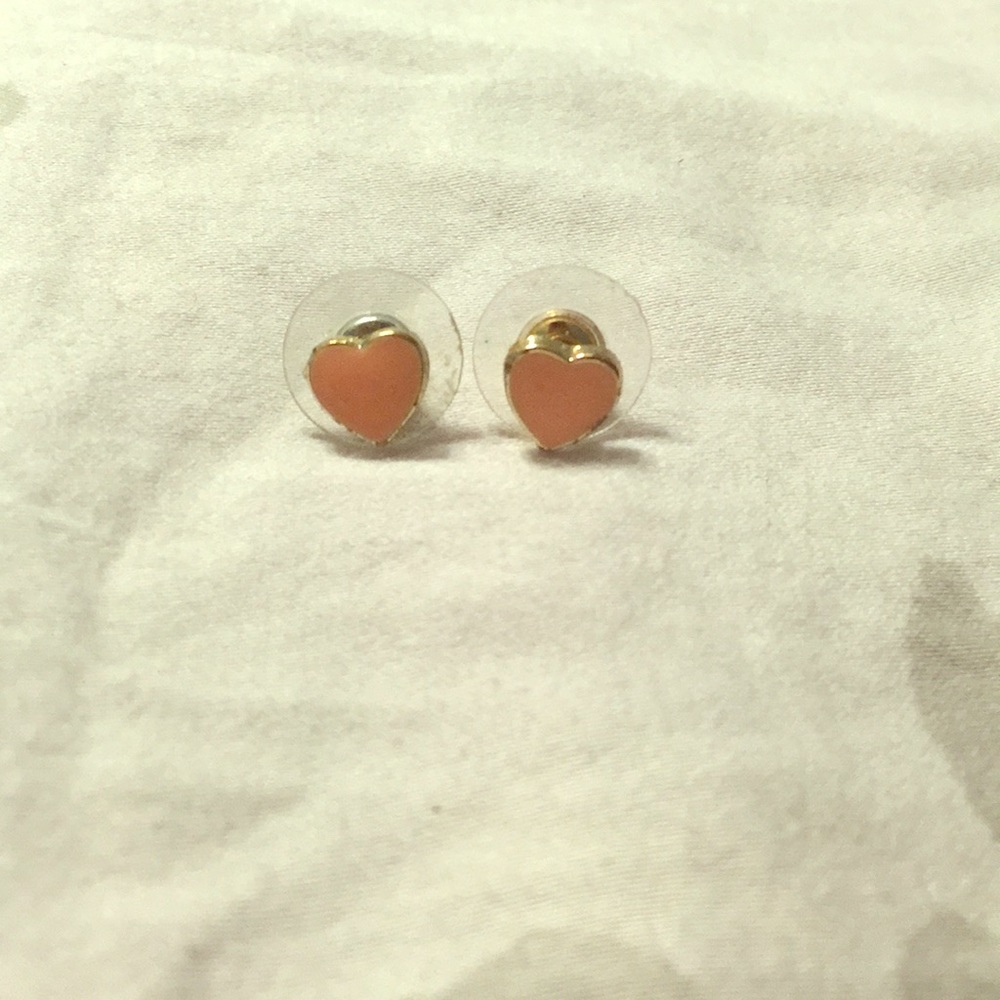 Heart studded earrings